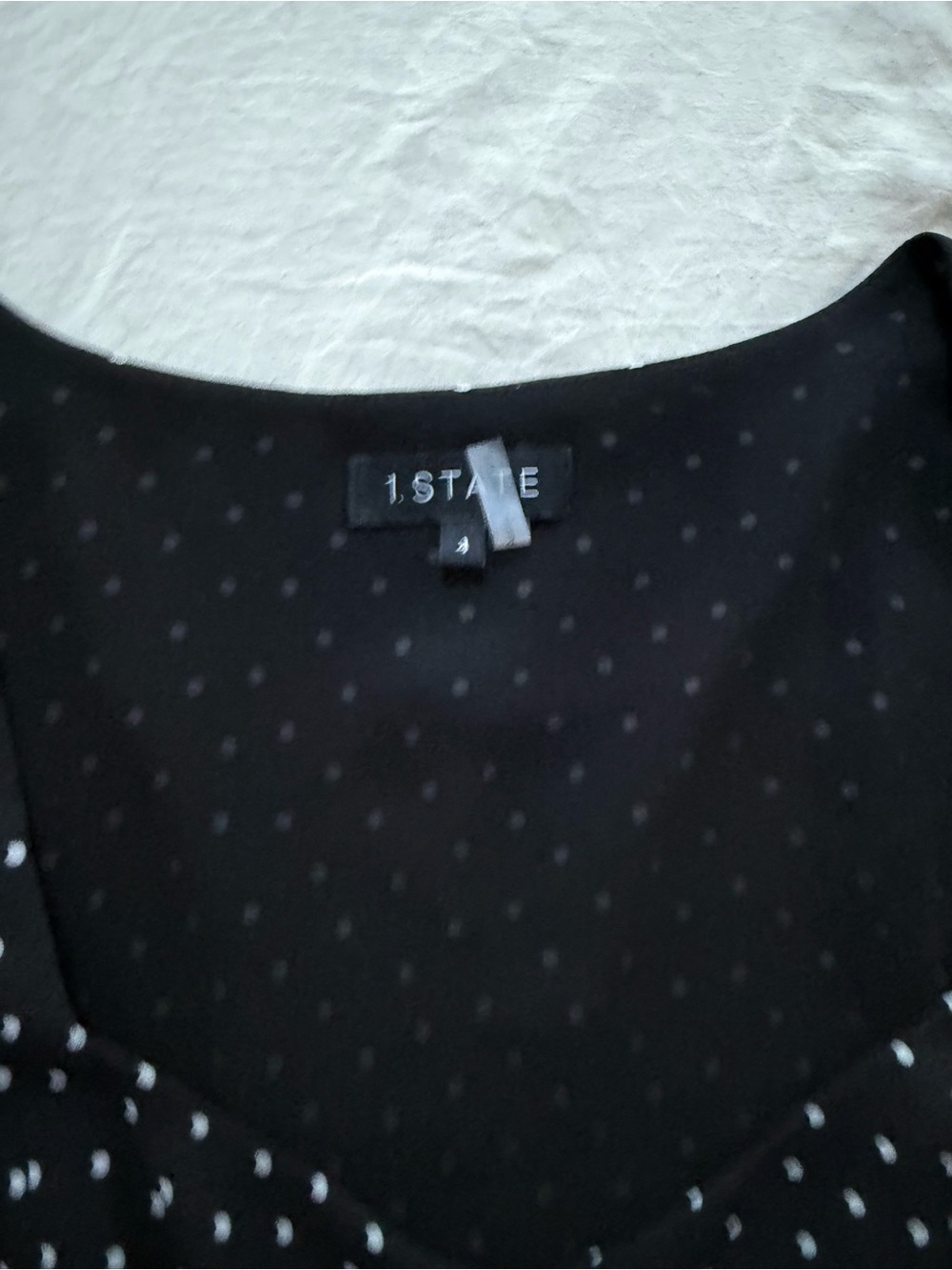 1. State Black and White Polka Dot Maxi Dress with Tie Waist - Picture 5 of 5